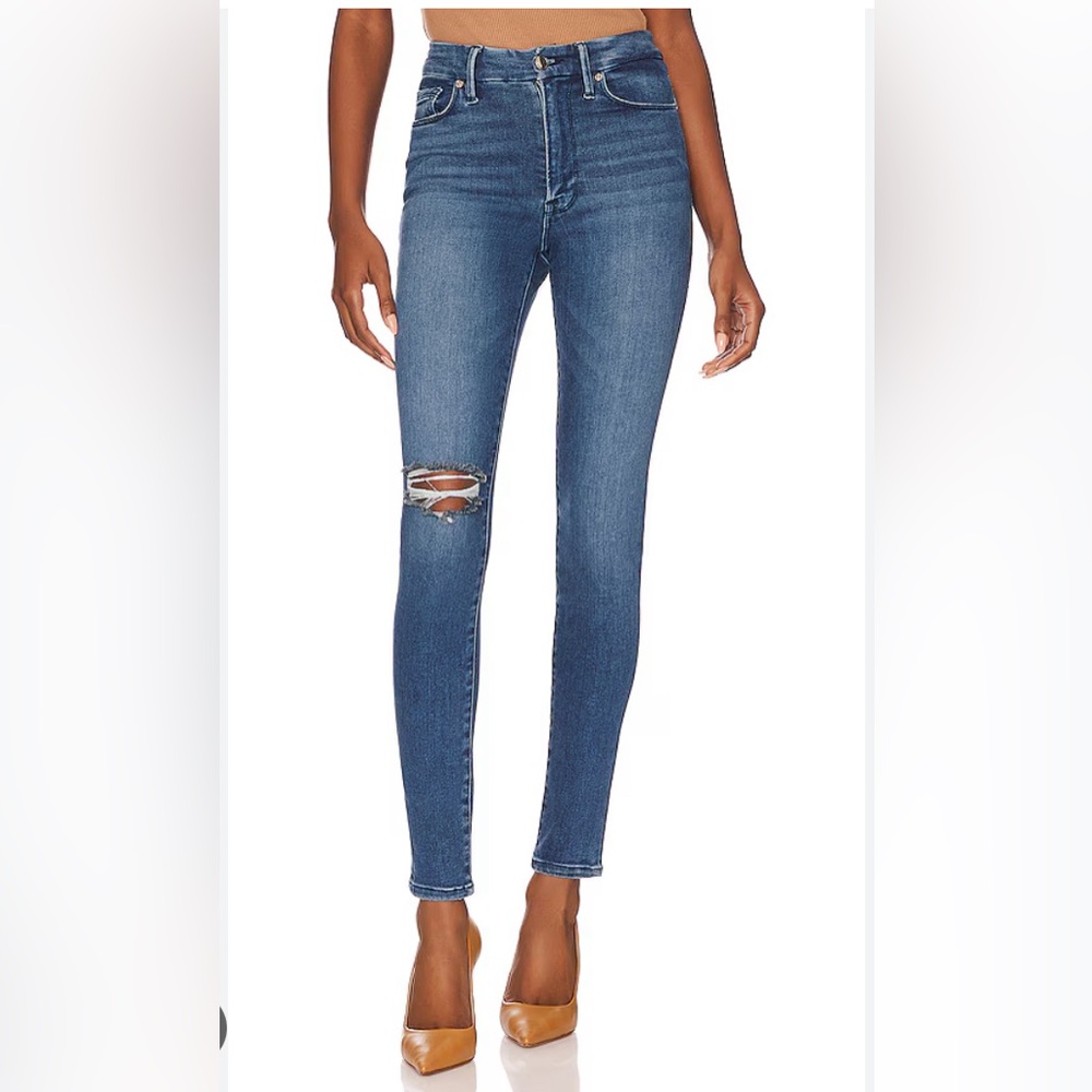 Good American Always Fits Good Legs Distressed Jeans Size 6-12